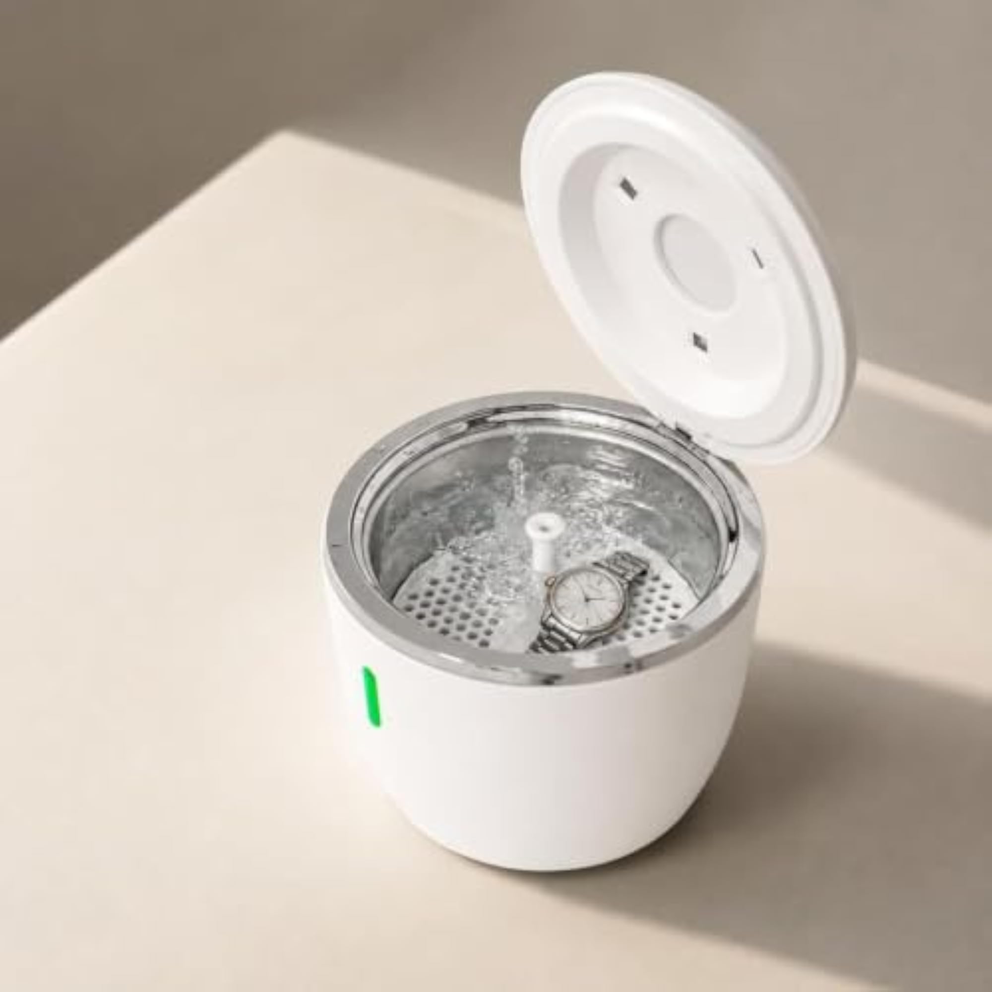 Compact Design Sonic Cleaning Machine with Lid Sterilizer for Home